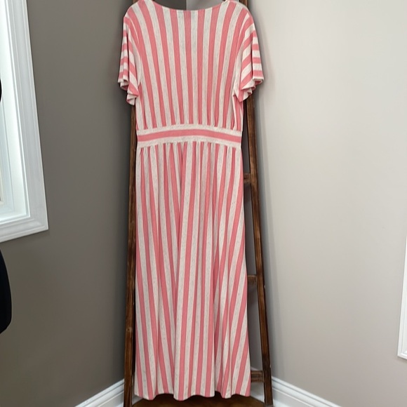 Lane Brant Short-Sleeve Chevron Stripe
Maxi Dress - 14/16
(NWT) - Picture 7 of 13
